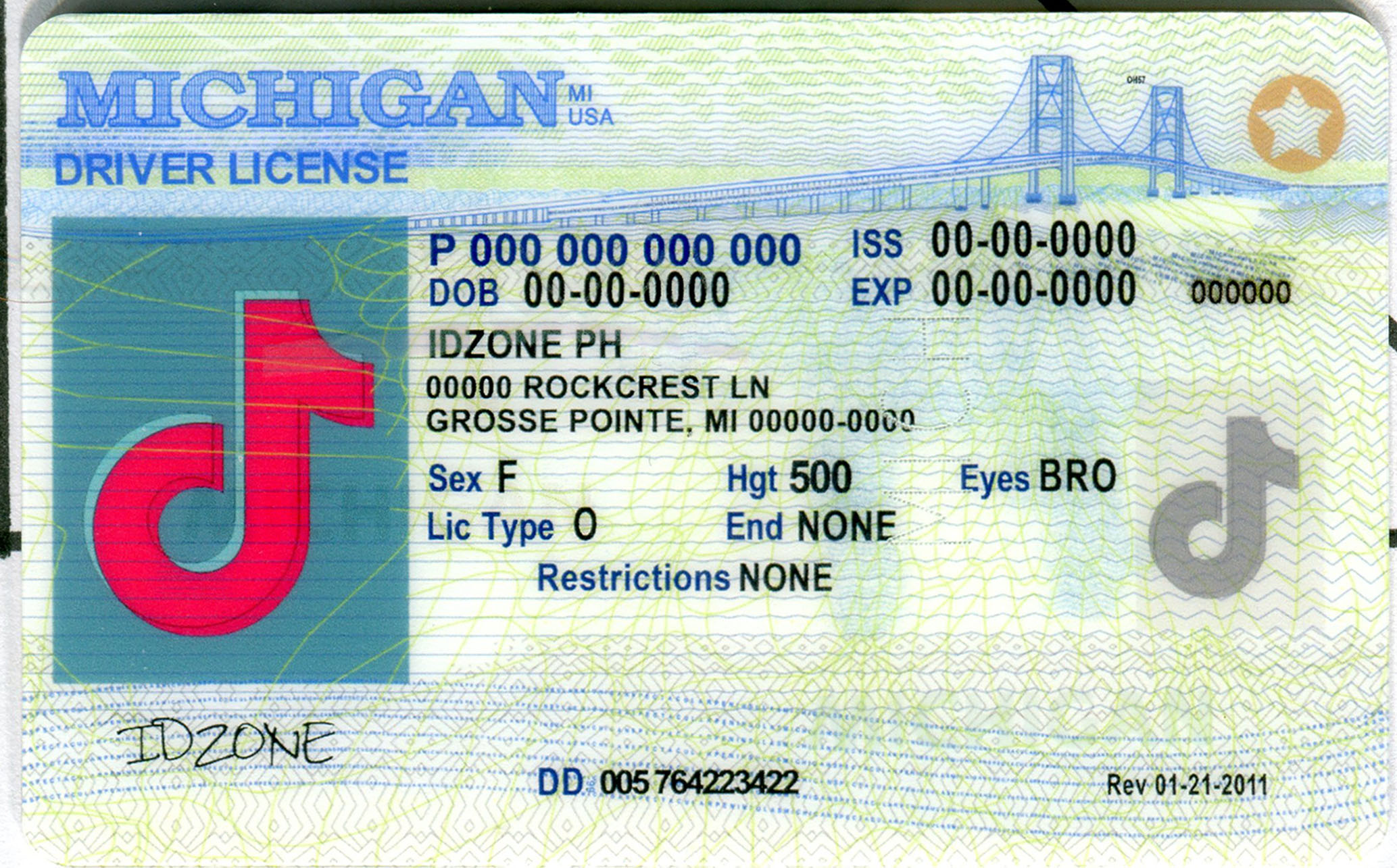 MICHIGAN Scannable fake id