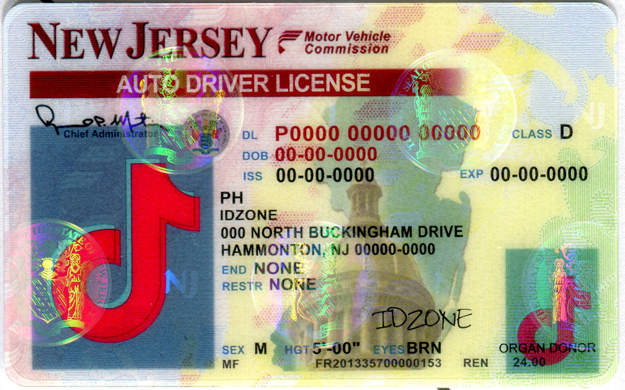 NEW JERSEY fake id