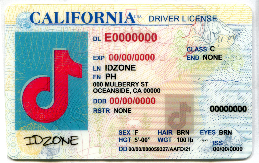 CALIFORINA-Old Scannable fake id