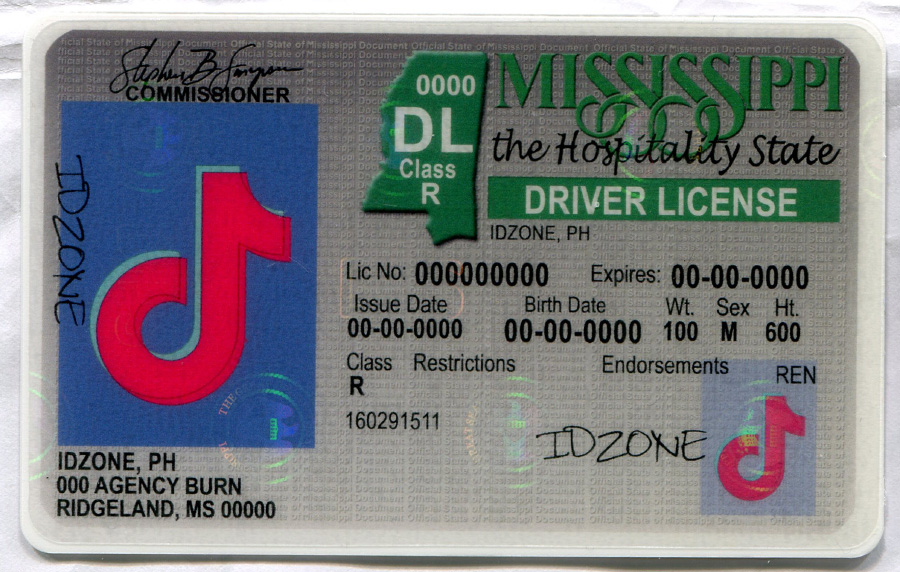 MISSISSIPPI-Old Scannable fake id