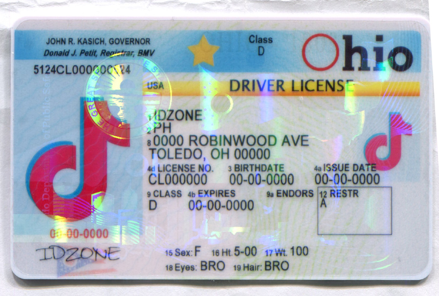 OHIO-Old Scannable fake id