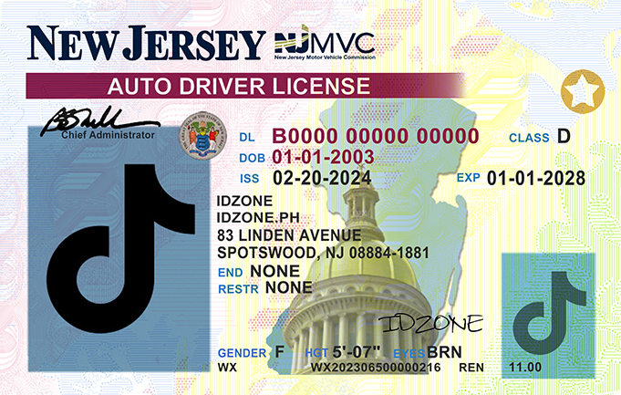New Jersey-NEW Scannable fake id